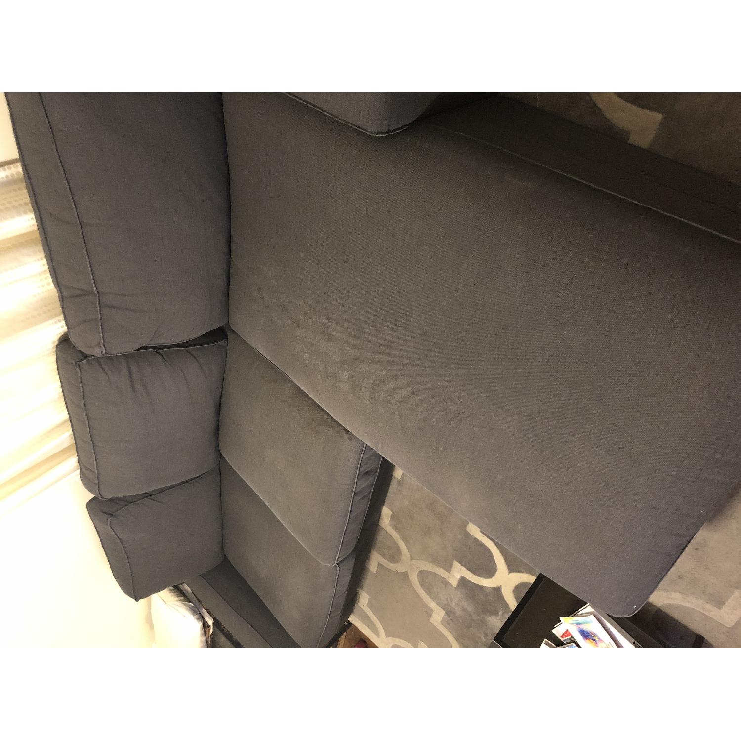 Ikea Kivik Sectional Sofa w/ Chaise in Dark Blue/Grey - image-3