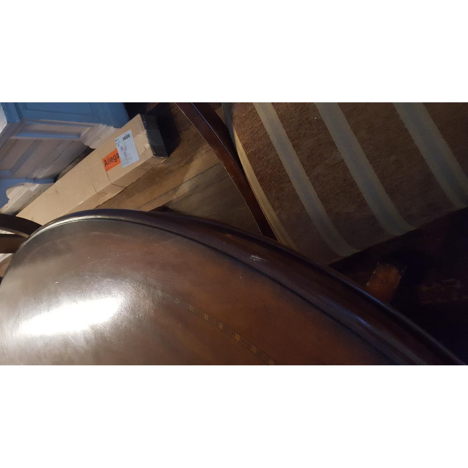 Fine Wood Expandable Pedestal Dining Table w/ 4 Chairs - image-7