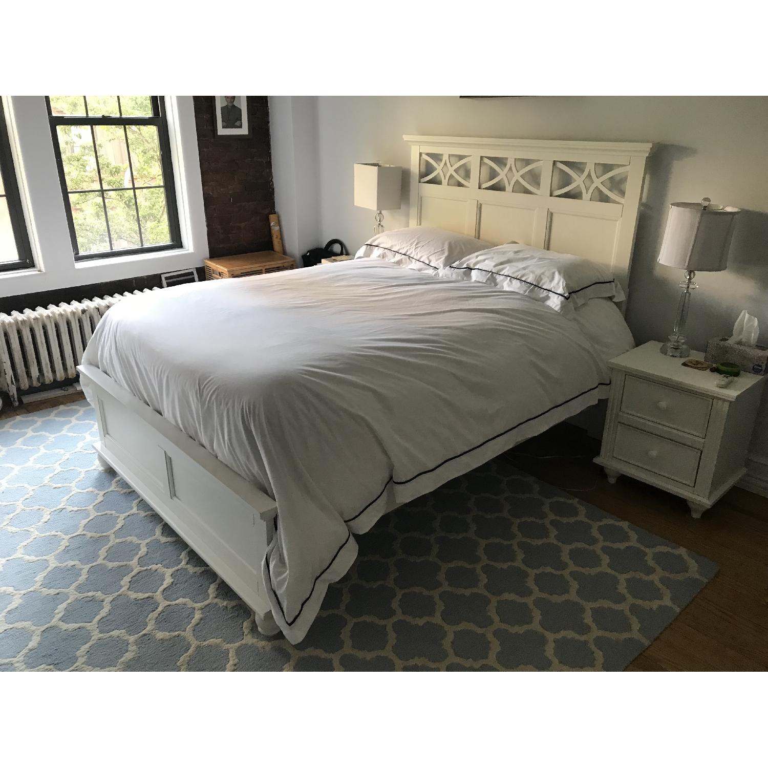 Alcott Hill Hanning White Panel Full/Double Size Bed - image-1