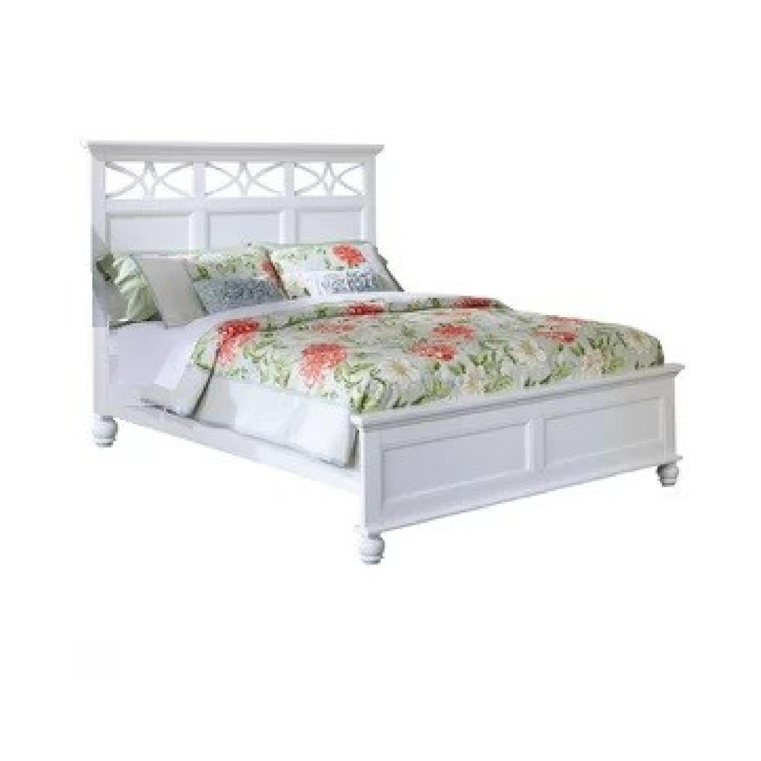 Alcott Hill Hanning White Panel Full/Double Size Bed - image-0