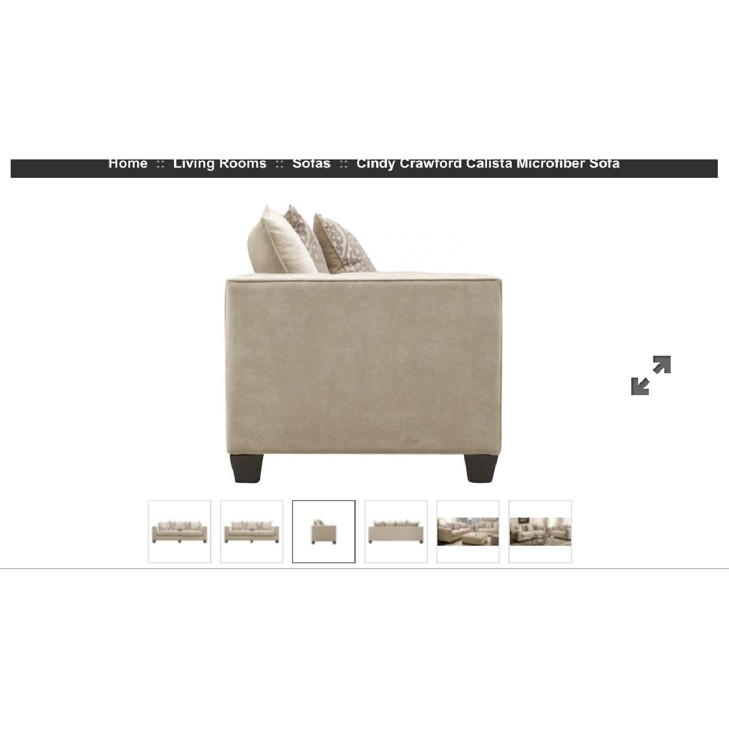 Raymour & Flanigan Cindy Crawford Calista Sofa + Chair - image-2