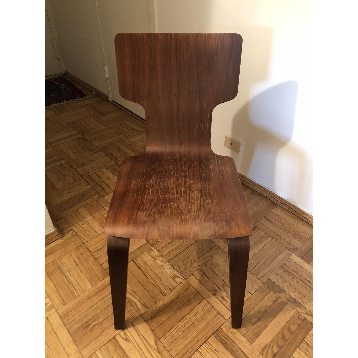 West Elm Modern Stackable Wood Chair - image-2