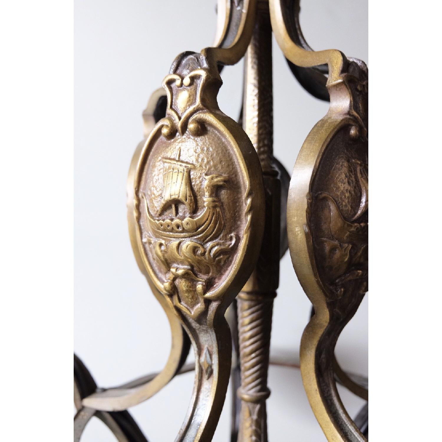 Spanish Revival Galleons Bronze Chandelier - image-2