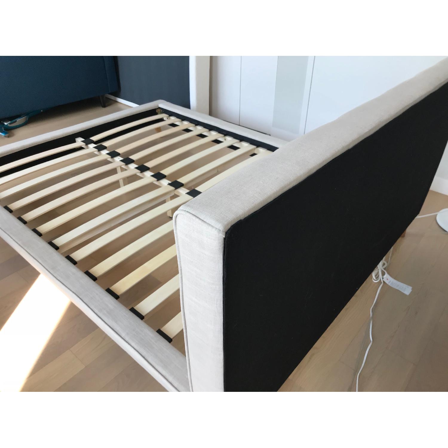 Langley Street Rasmussen Beige Upholstered Platform Bed - image-2