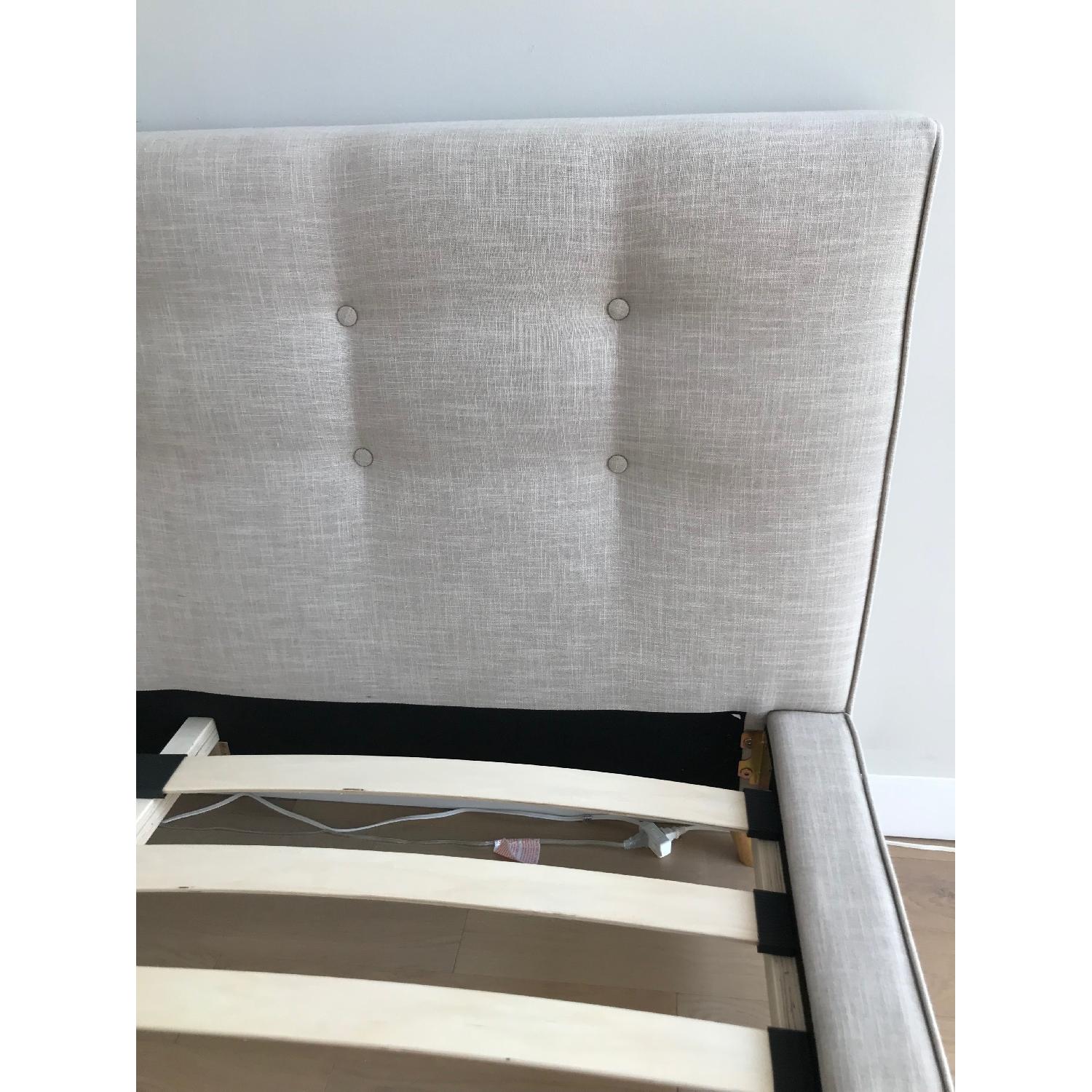 Langley Street Rasmussen Beige Upholstered Platform Bed - image-4