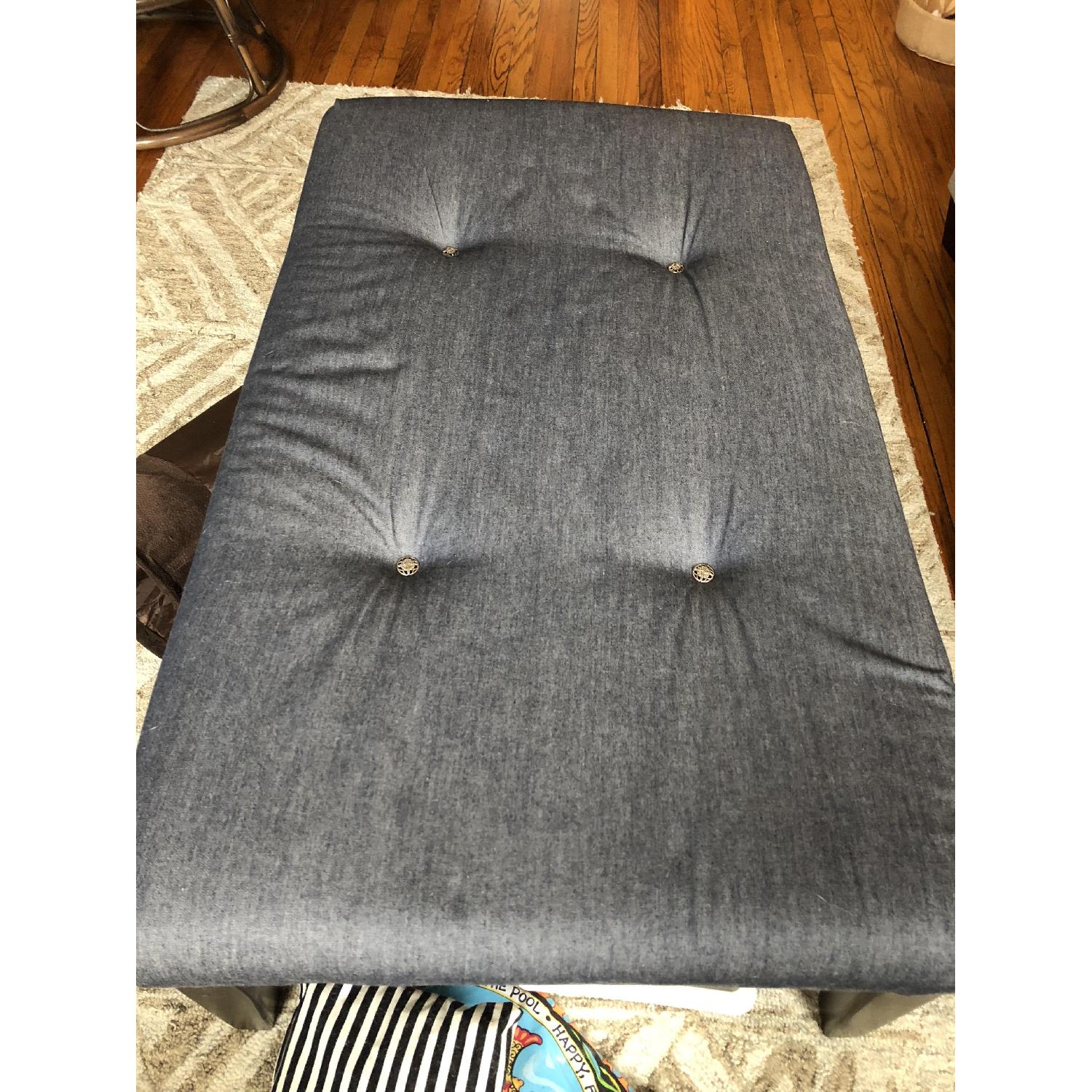 Ashley Yvette Grey 3 Seater Sofa & Ottoman - image-1