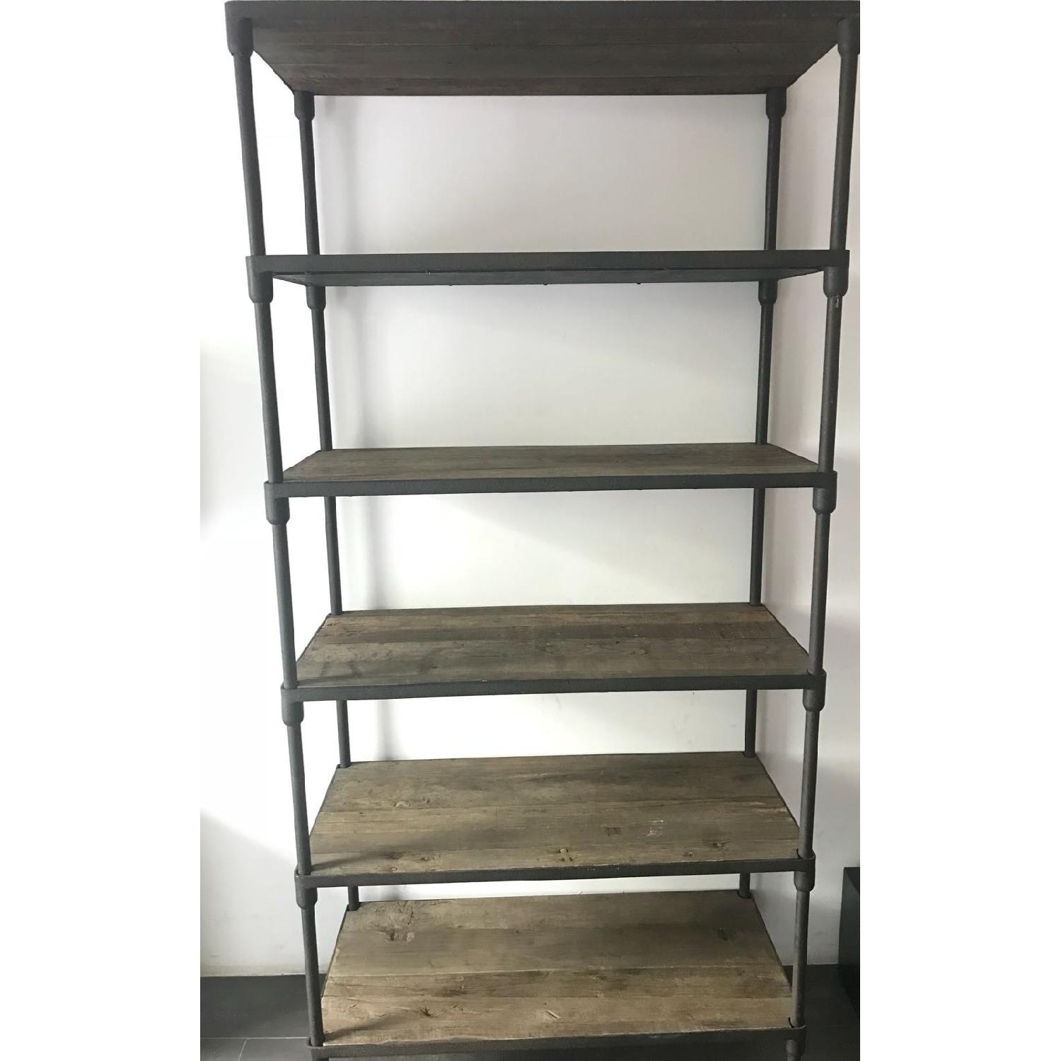 Restoration Hardware Industrial Style Rolling Shelving - image-2