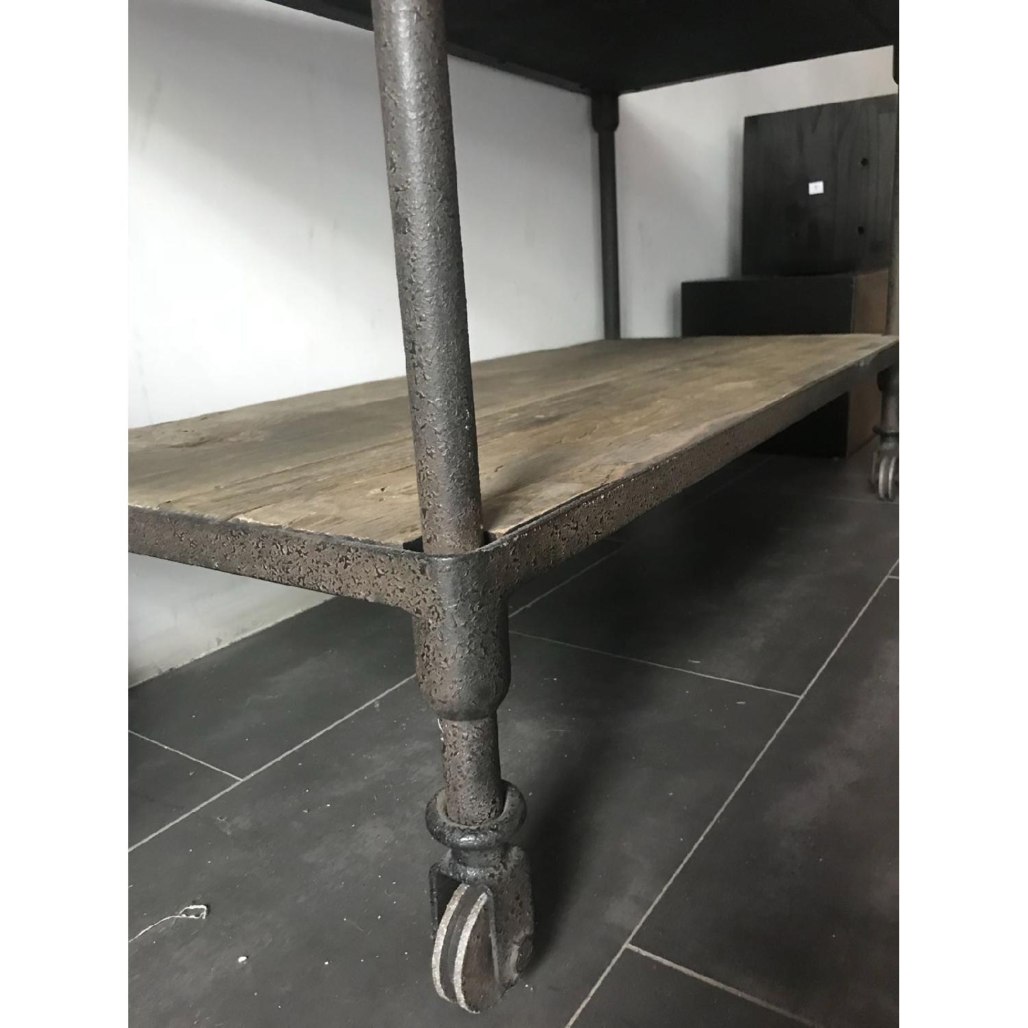 Restoration Hardware Industrial Style Rolling Shelving - image-3