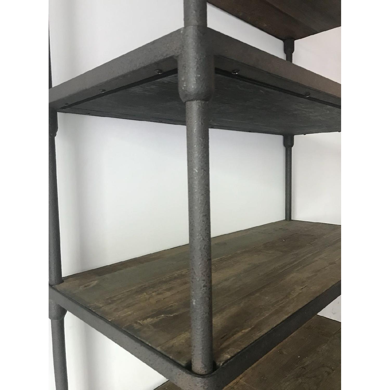 Restoration Hardware Industrial Style Rolling Shelving - image-4