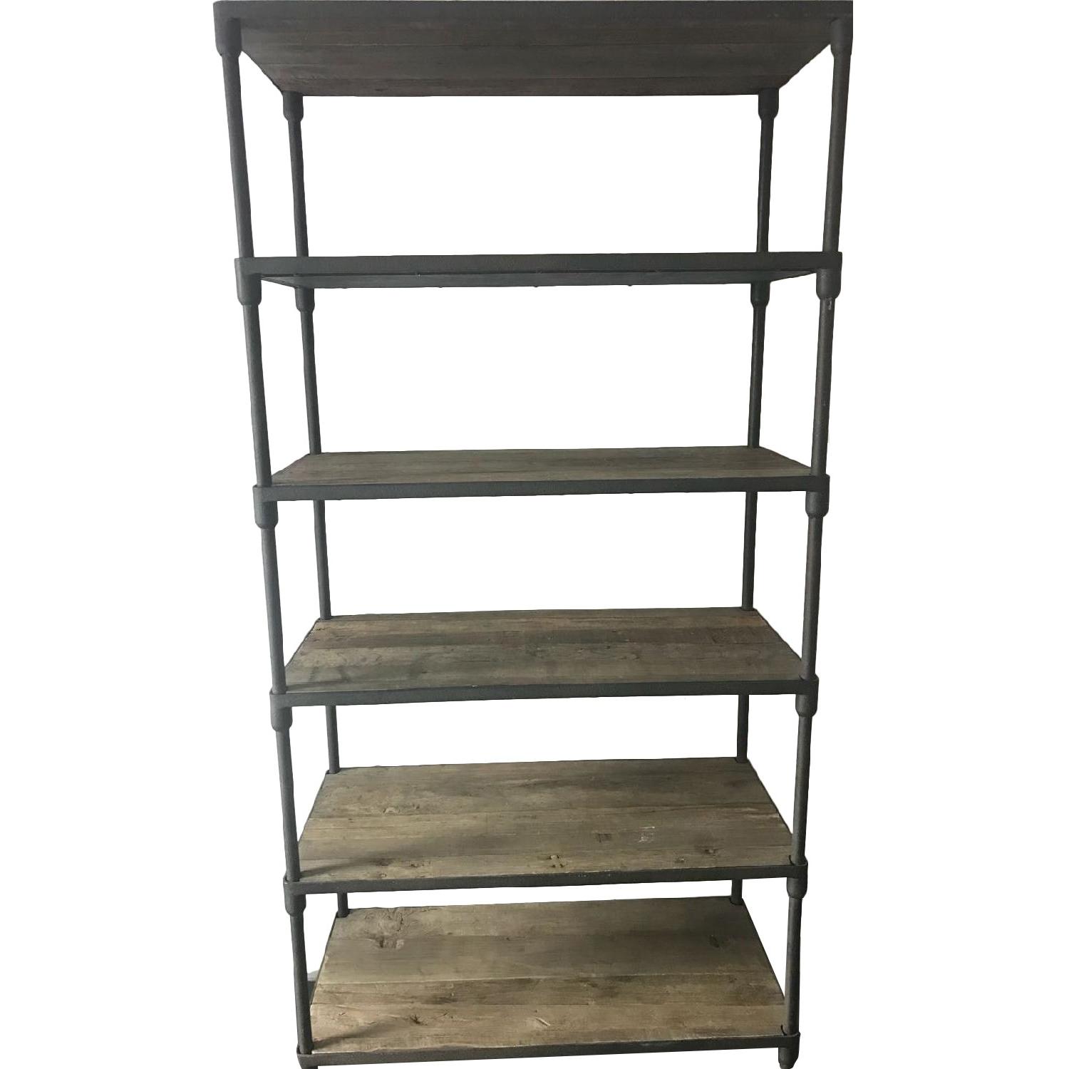 Restoration Hardware Industrial Style Rolling Shelving - image-7