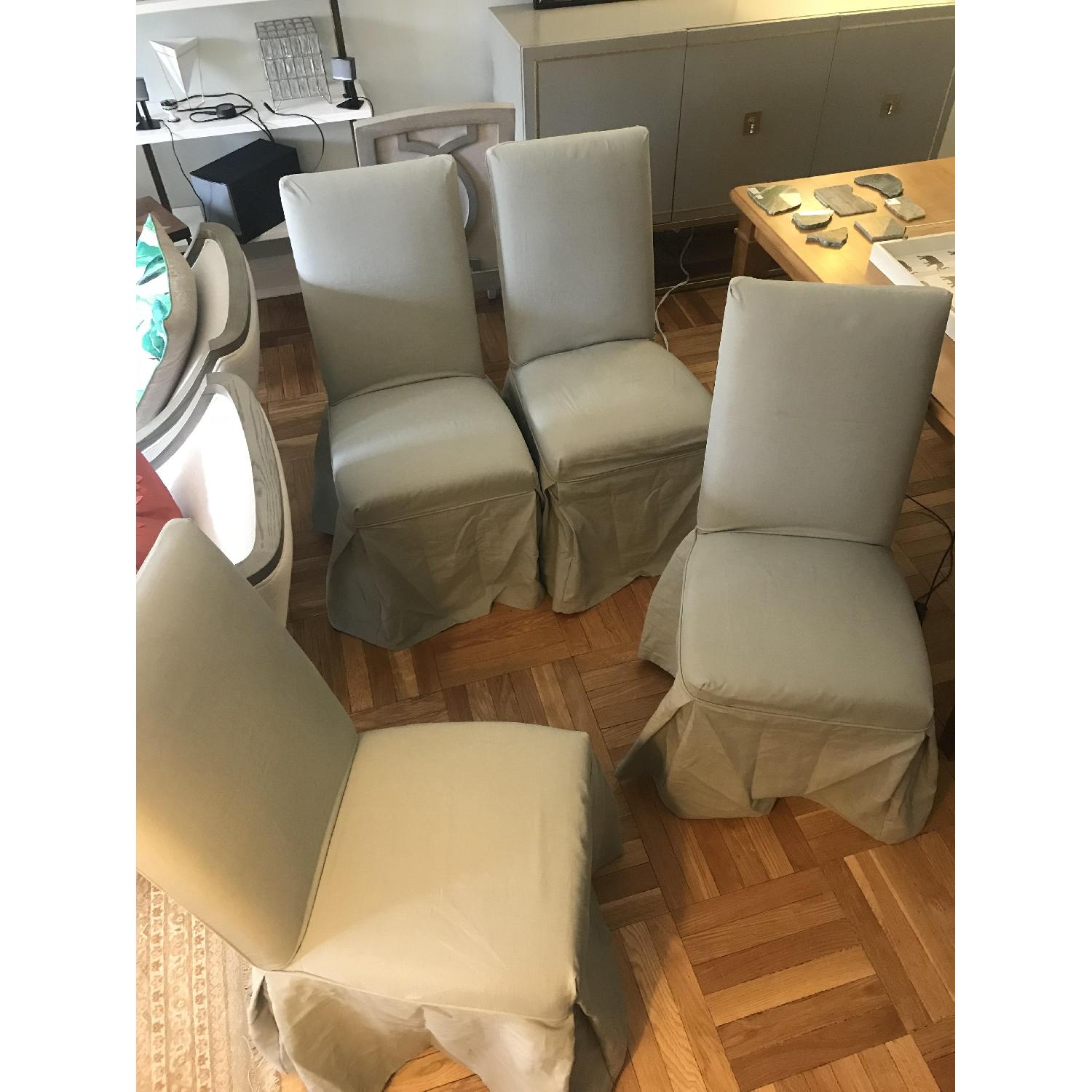 Ballard Designs Parsons Slipcovered Dining Chairs - image-4