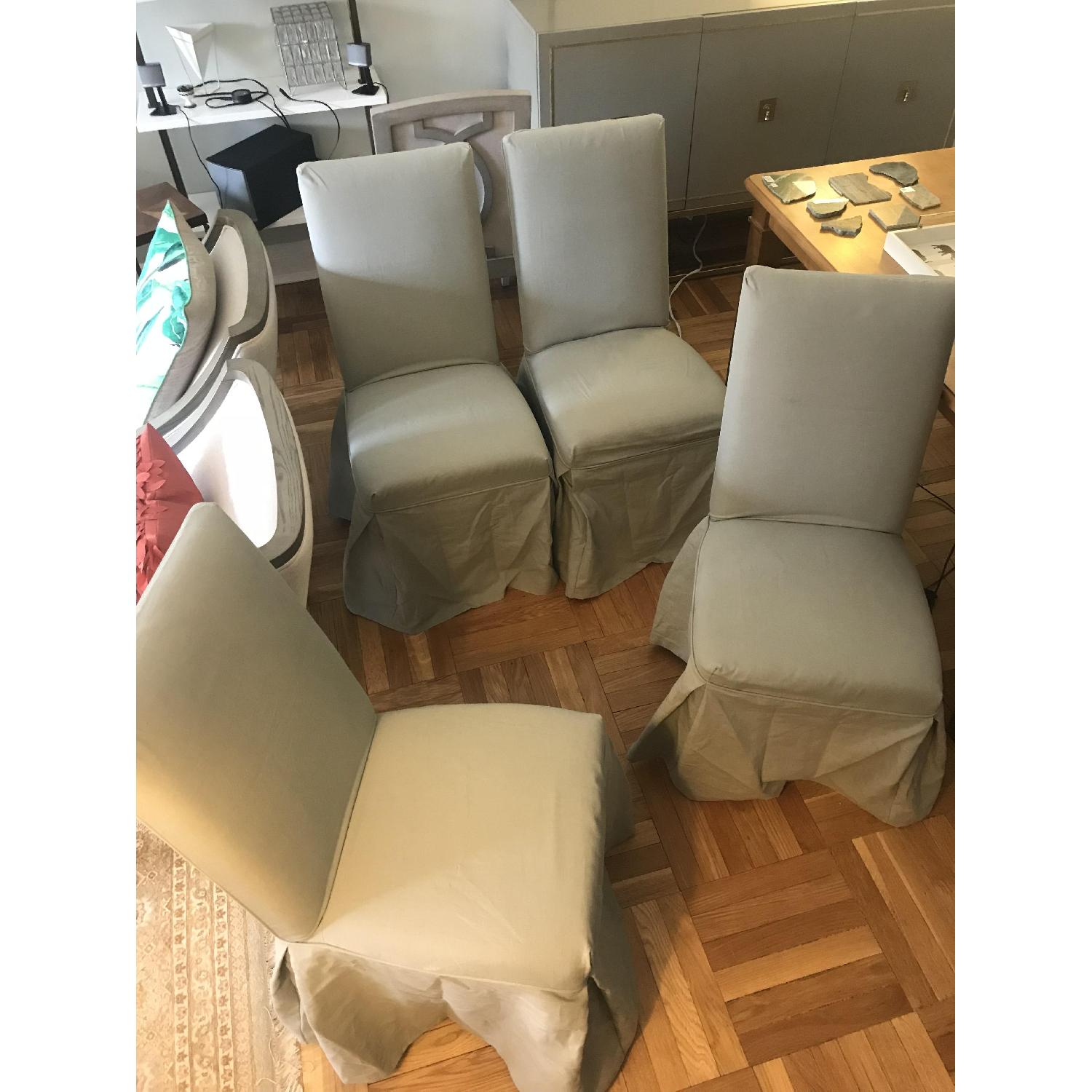 Ballard Designs Parsons Slipcovered Dining Chairs - image-6