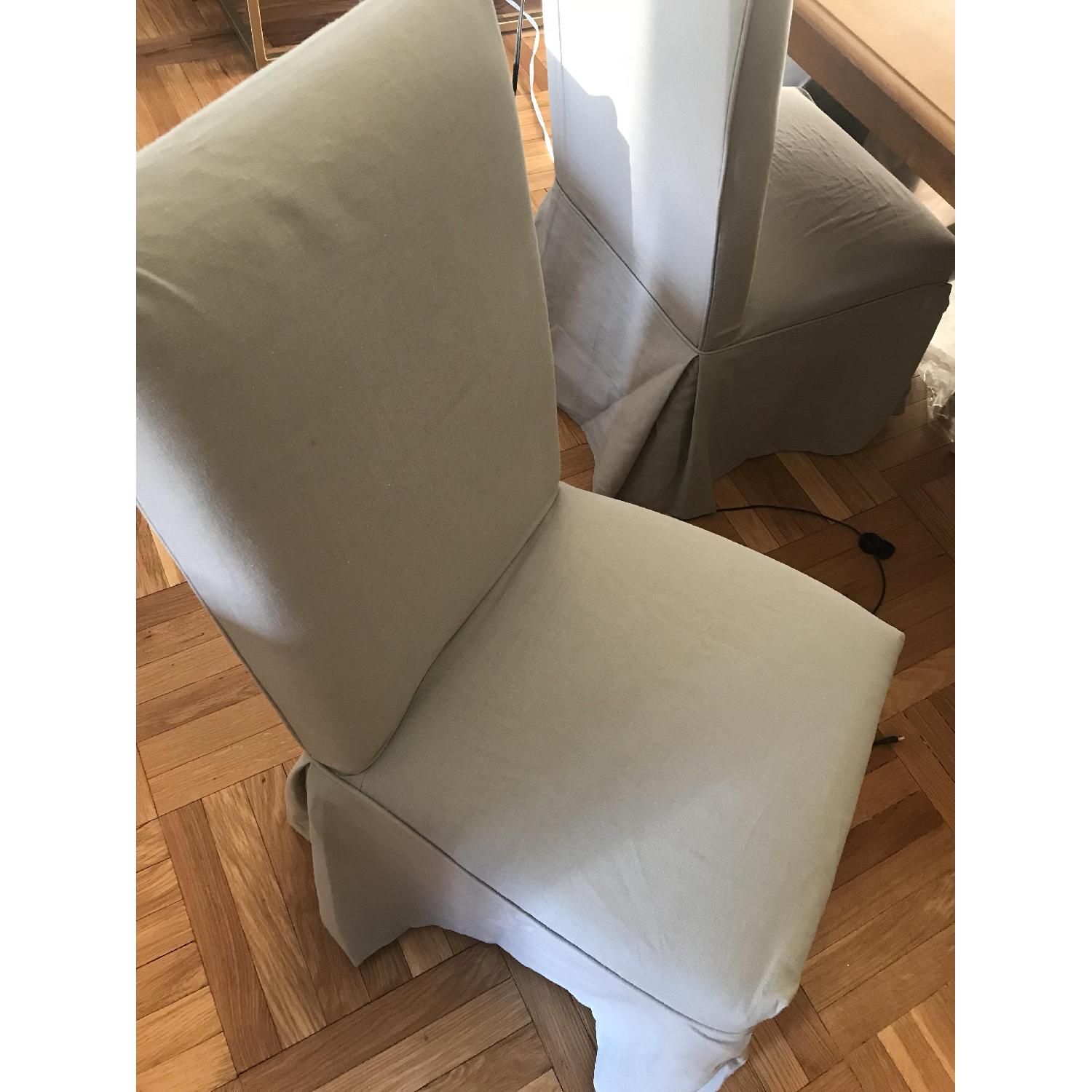 Ballard Designs Parsons Slipcovered Dining Chairs - image-9