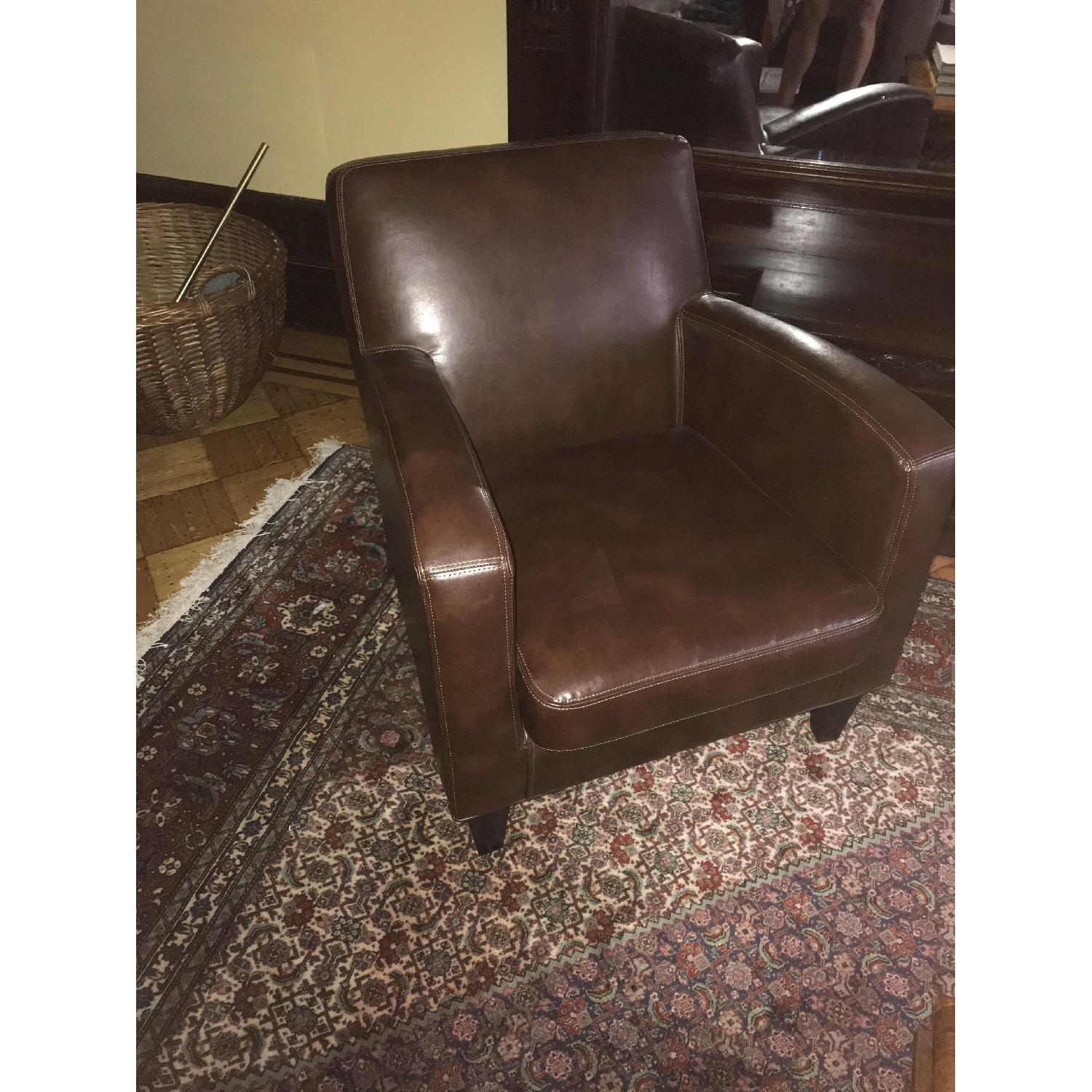 Ikea Jappling Leather Armchair AptDeco