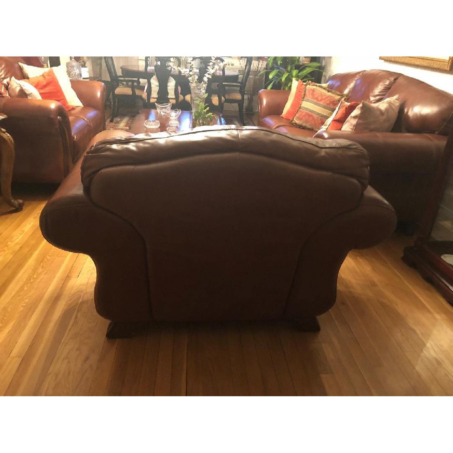 Italiana Divani Chateau d'Ax Brown Leather Armchair - image-3