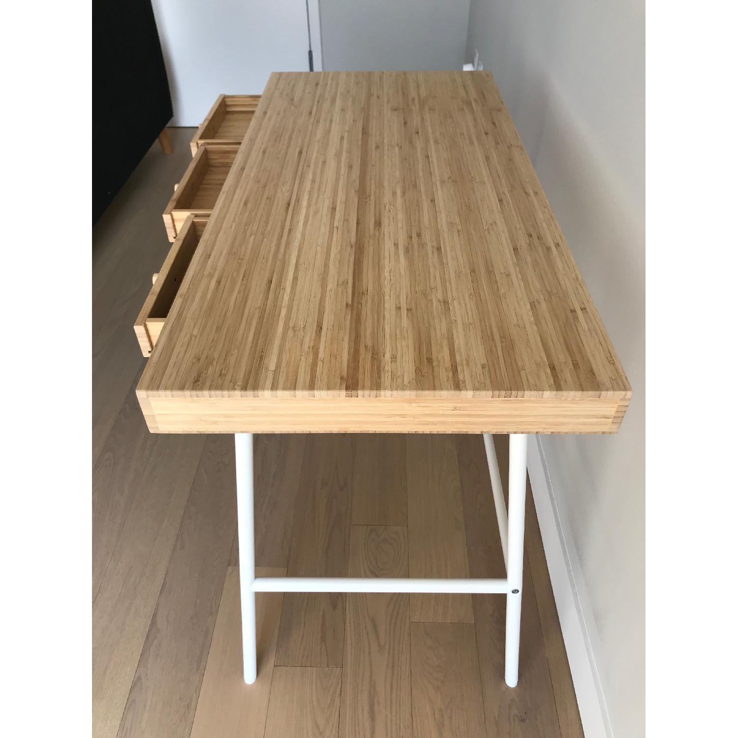 IKEA LILLASEN 机 美品 LILLÅSEN desk, bamboo, 401/8x191/4