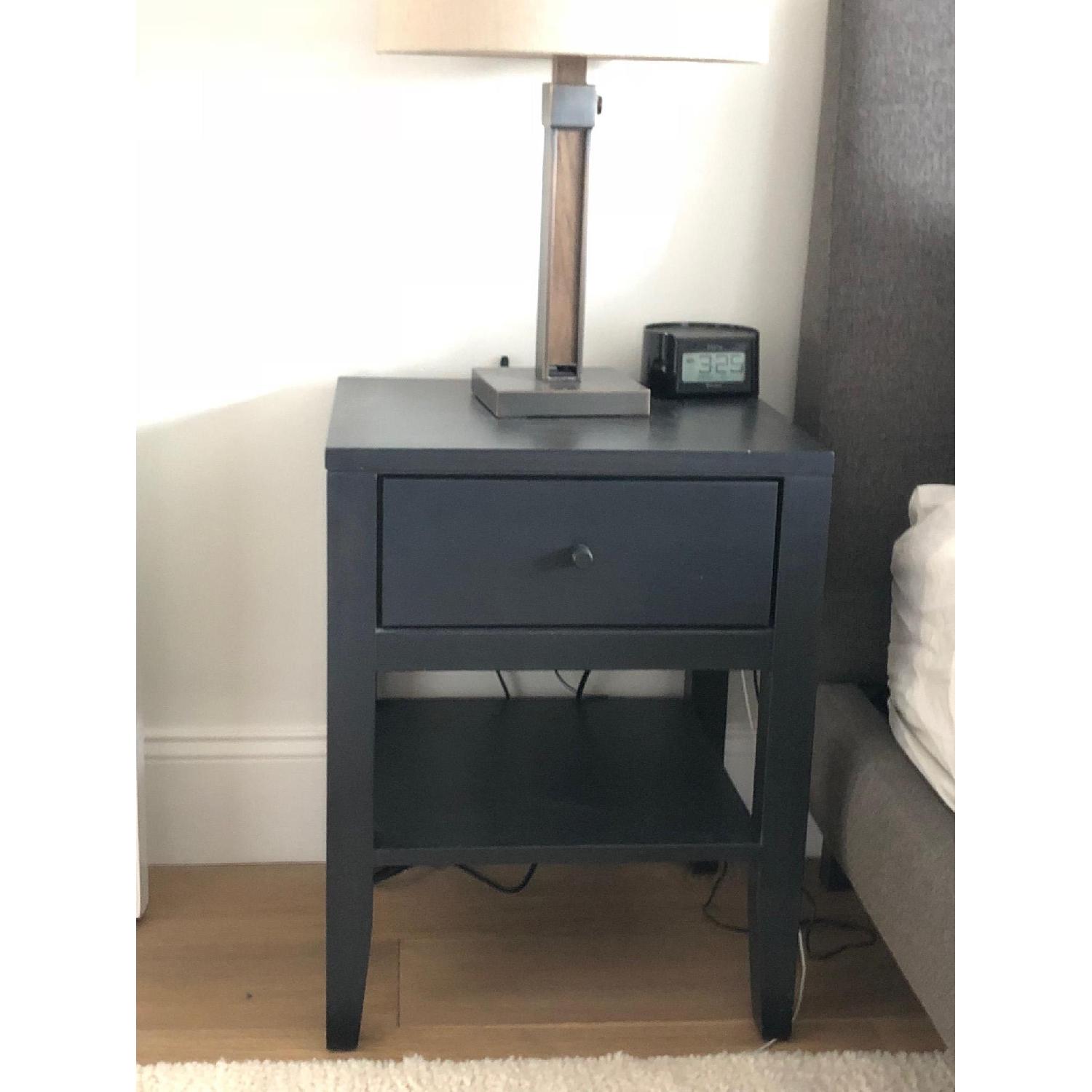 Room & Board Calvin Black Wood Bedside Tables AptDeco