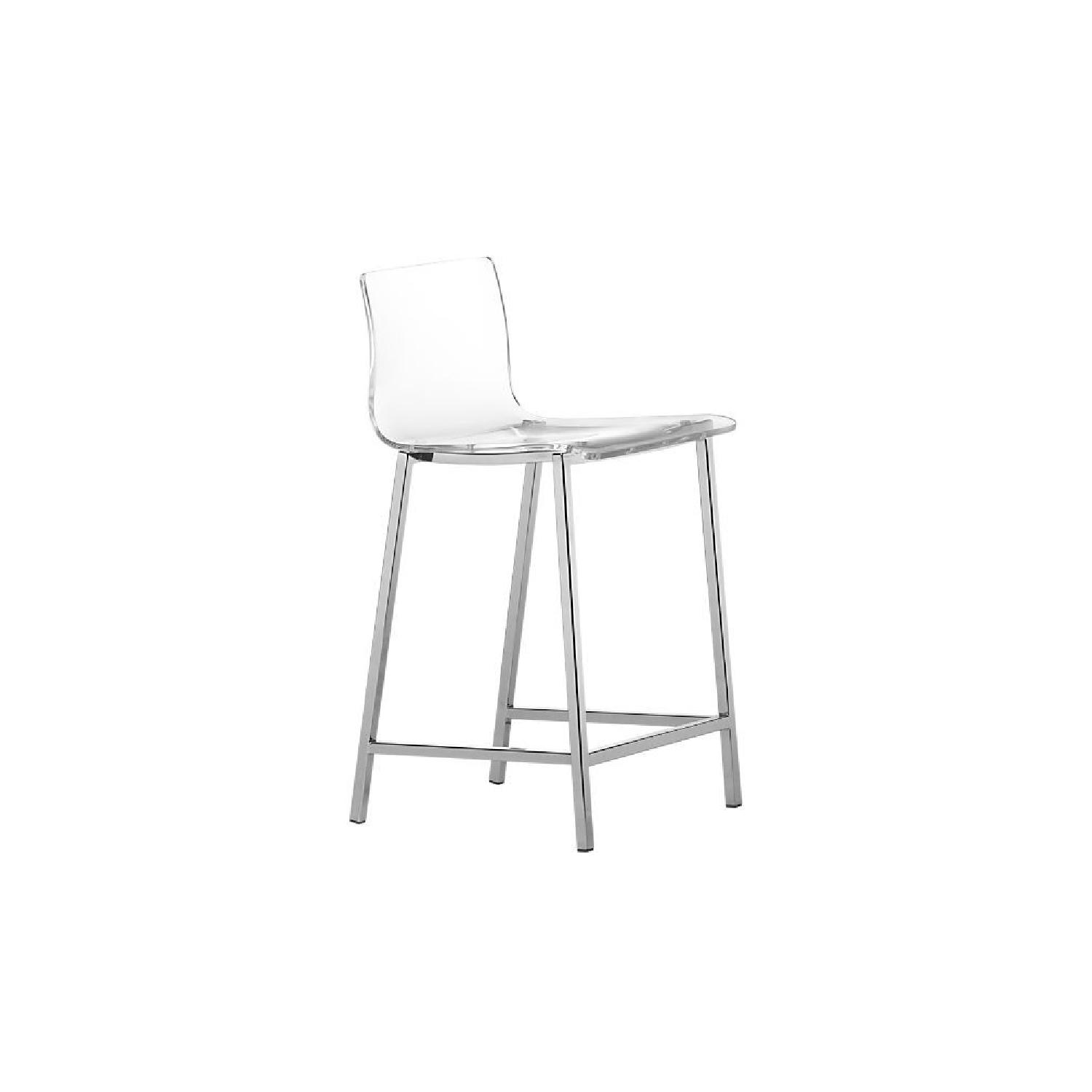CB2 Vapor Acrylic Bar Stool - image-0