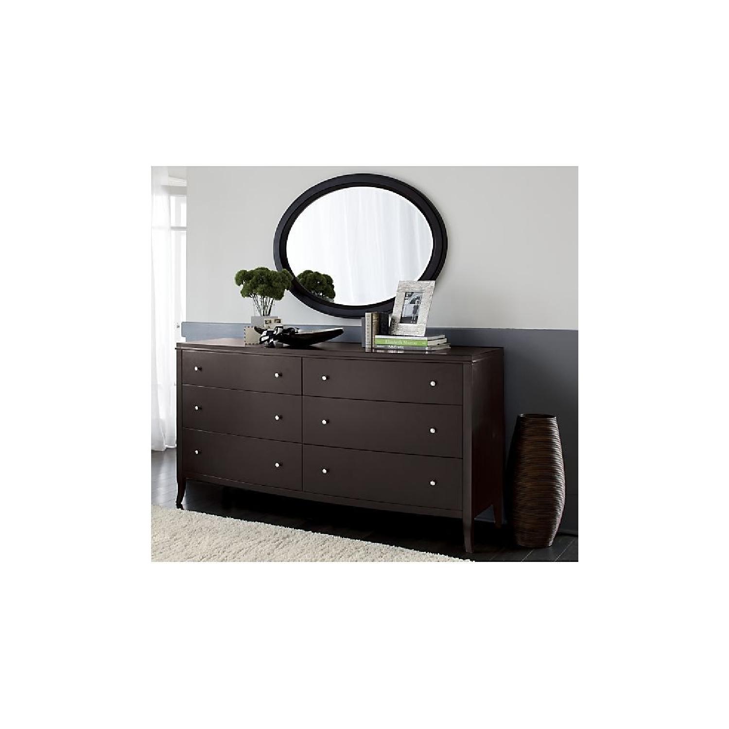 Crate & Barrel Colette 6Drawer Dresser in Espresso AptDeco