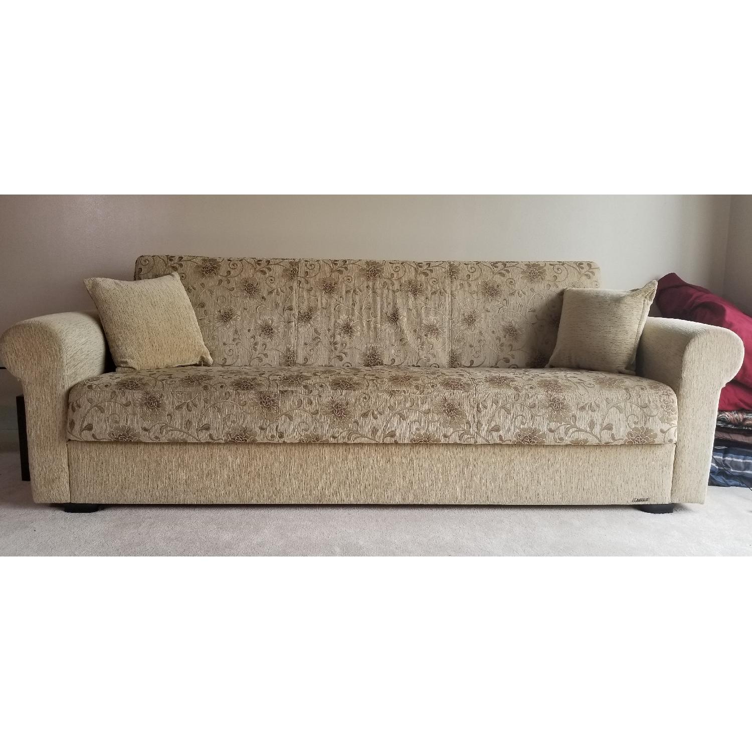 Istikbal Elita S Yasemin Beige Convertible Sofa w/ Storage AptDeco