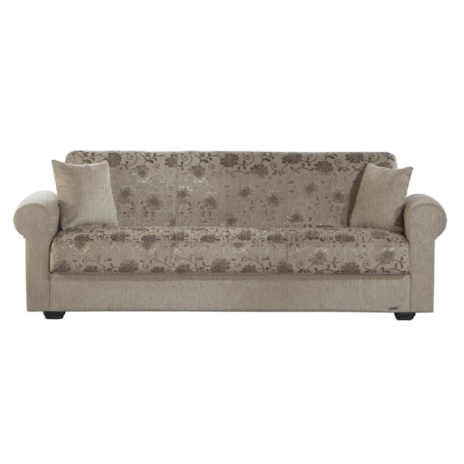 Istikbal Elita S Yasemin Beige Convertible Sofa w/ Storage AptDeco