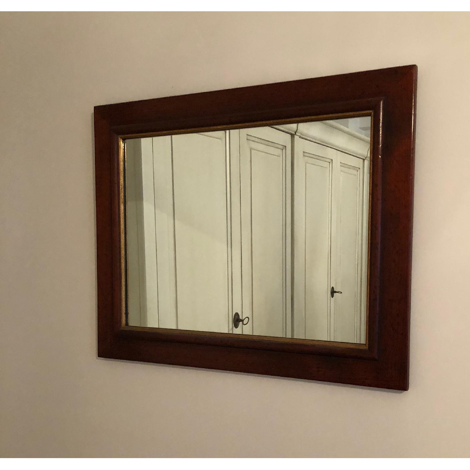 Grange Solid Cherry Wood Framed Mirror - image-1