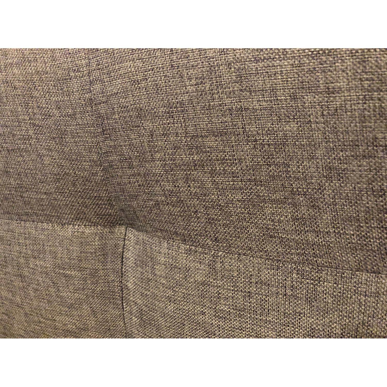 Queen Size Upholstered Bed Frame w/ Tufted Headboard - image-4