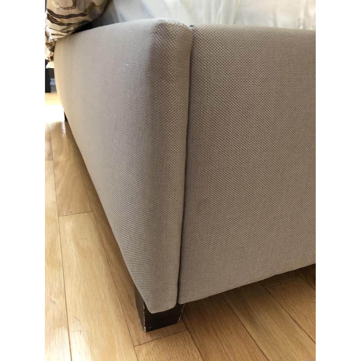 Baker Furniture Upholstered Full Bed w/ Tufted Headboard - image-4