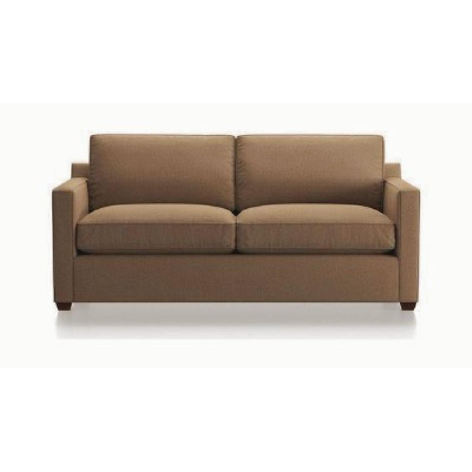 Tan Queen PullOut Sleeper Sofa AptDeco