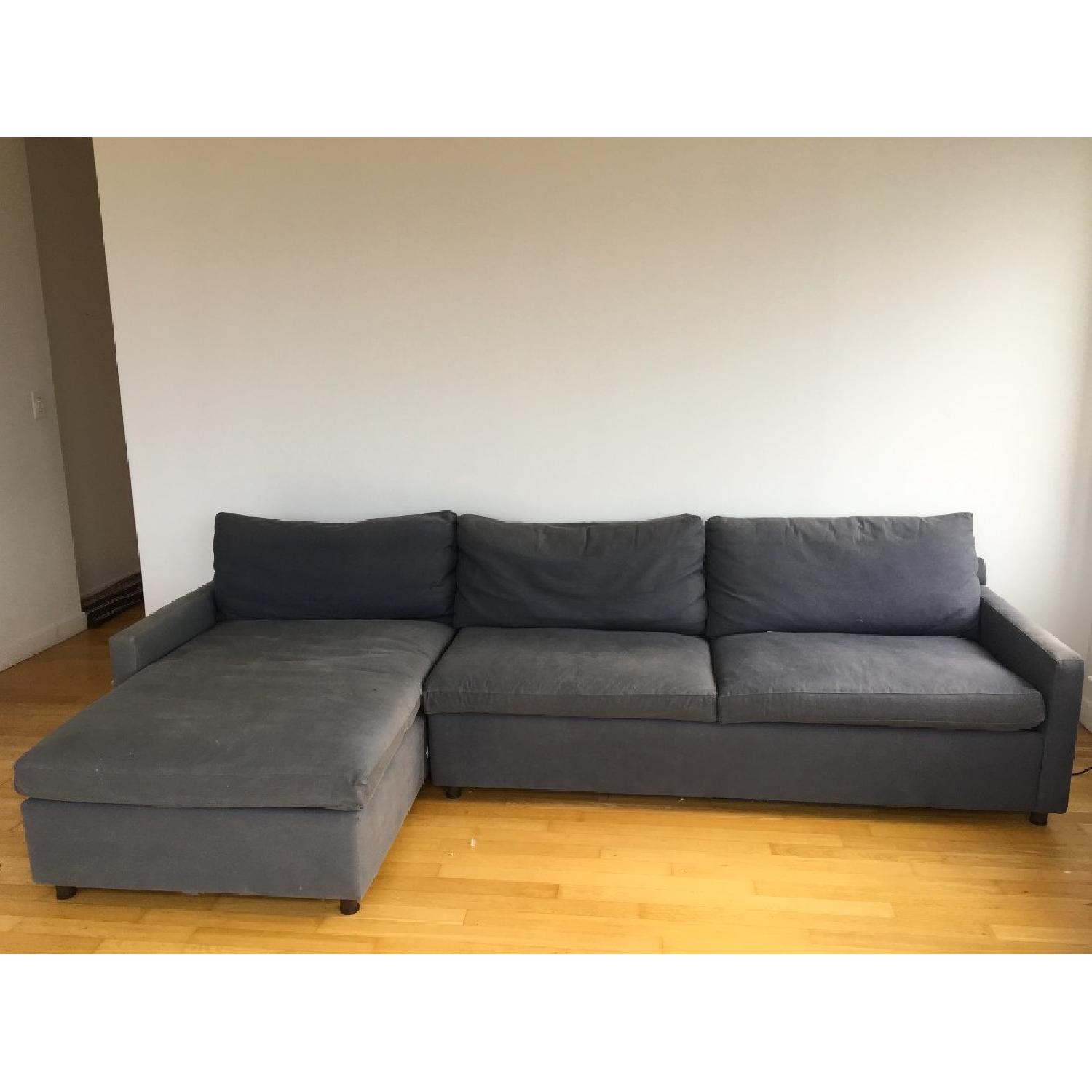 CB2 Full Size Sleeper Sectional Sofa - image-1