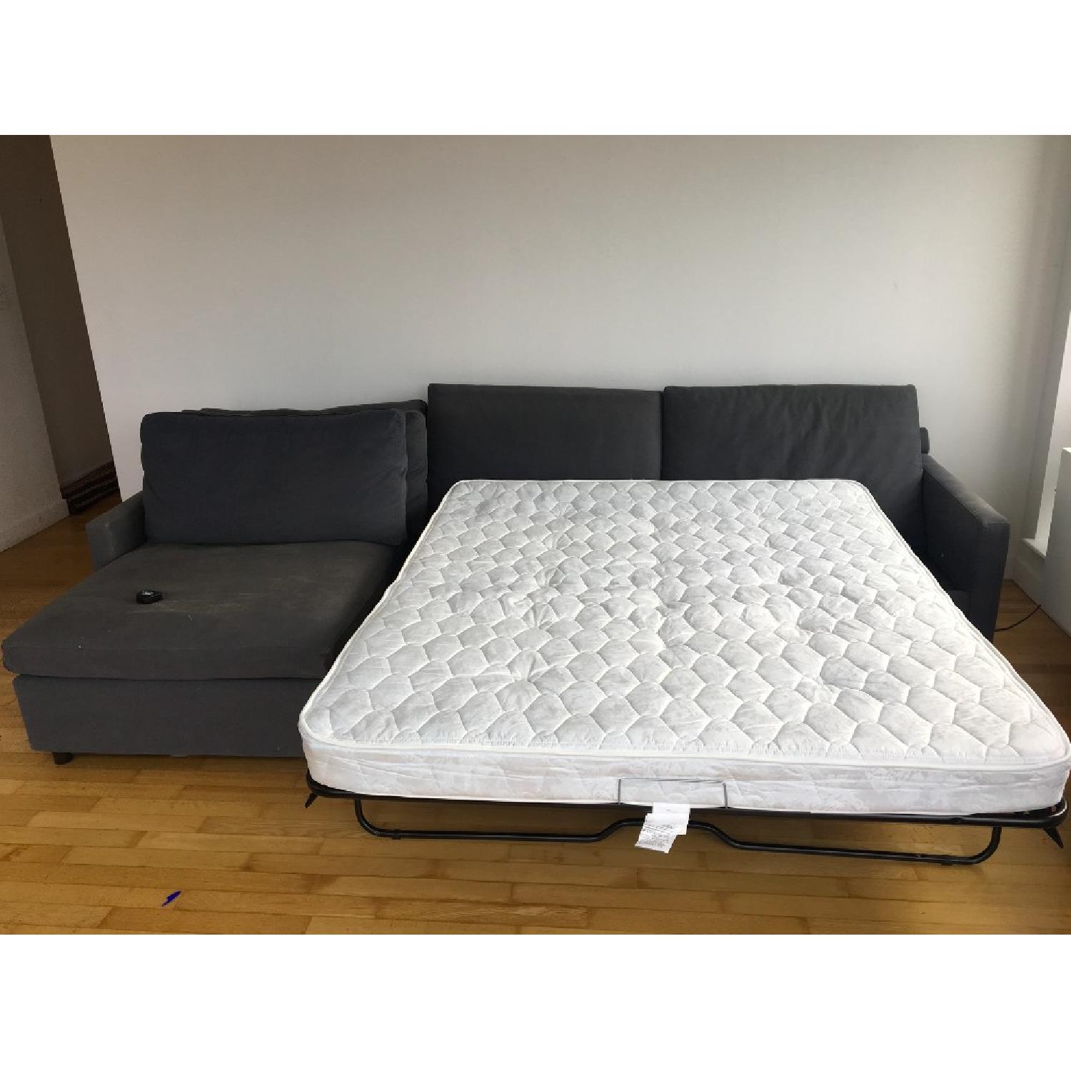 CB2 Full Size Sleeper Sectional Sofa - image-2