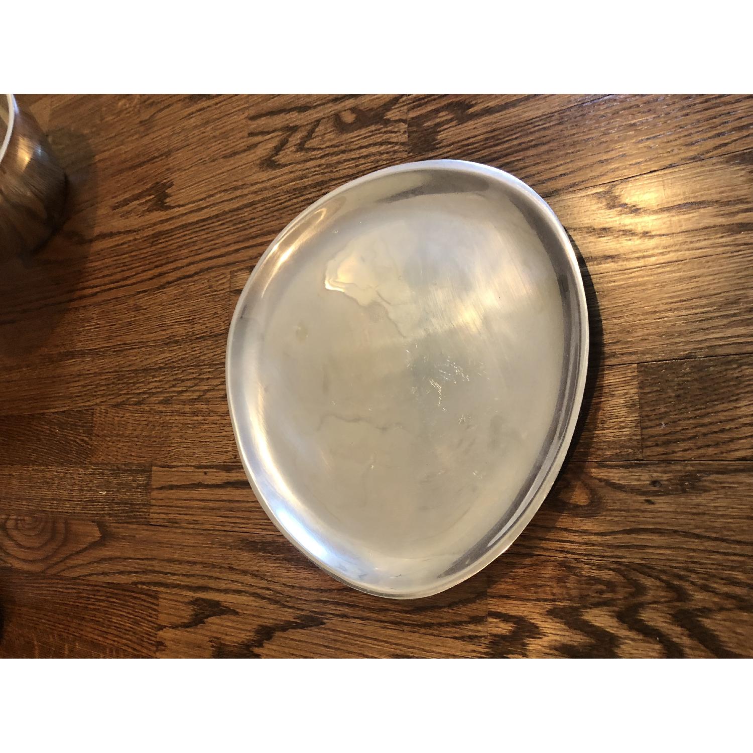 Nambe Large Silver Metal Platter - image-2
