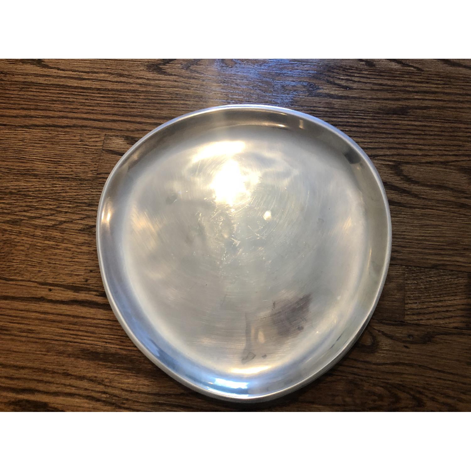 Nambe Large Silver Metal Platter - image-3