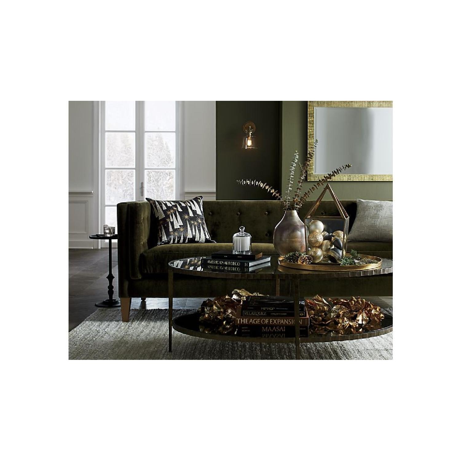 Crate & Barrel Clairemont Oval Coffee Table - image-5