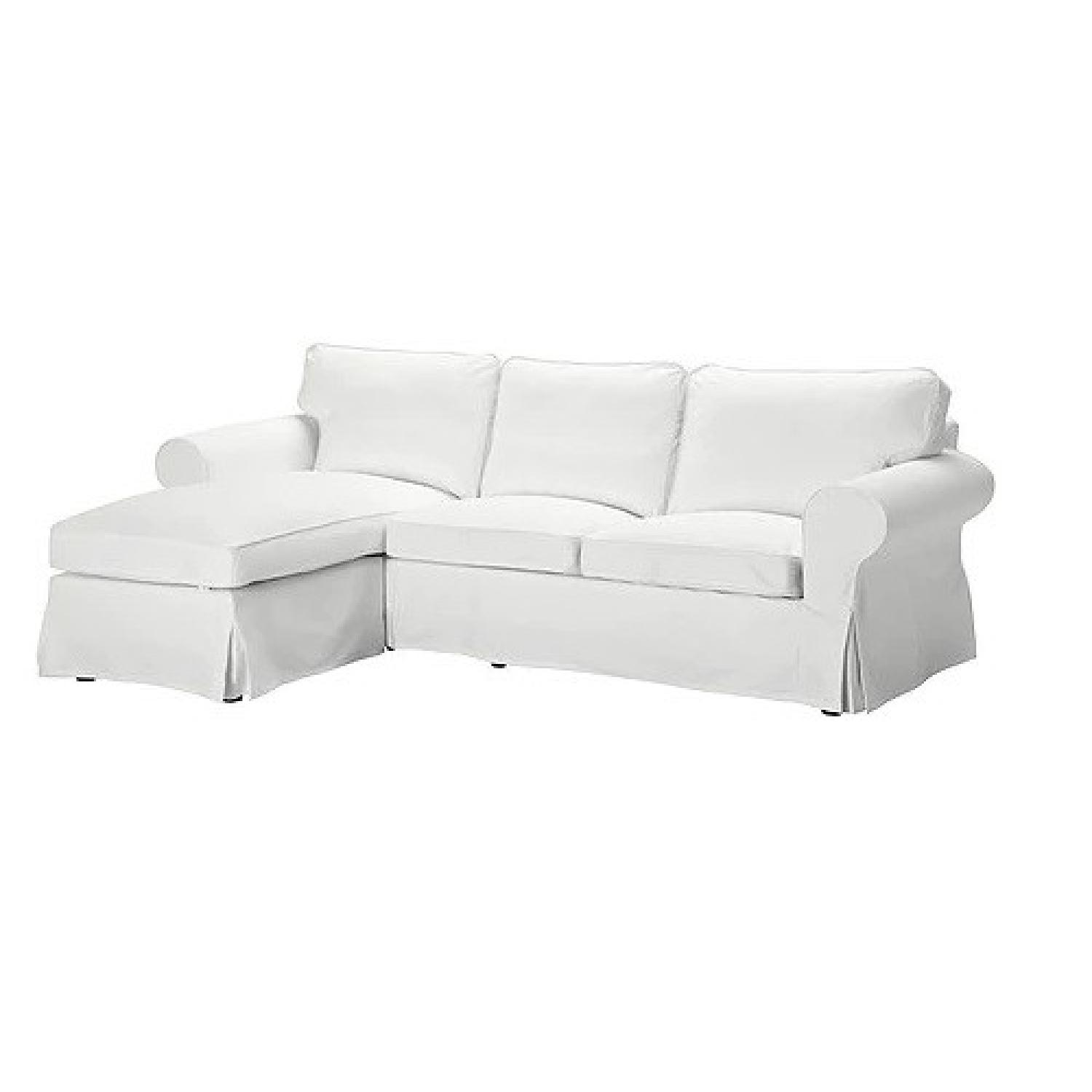 Ikea Ektorp Sectional Sofa w/ Chaise - AptDeco