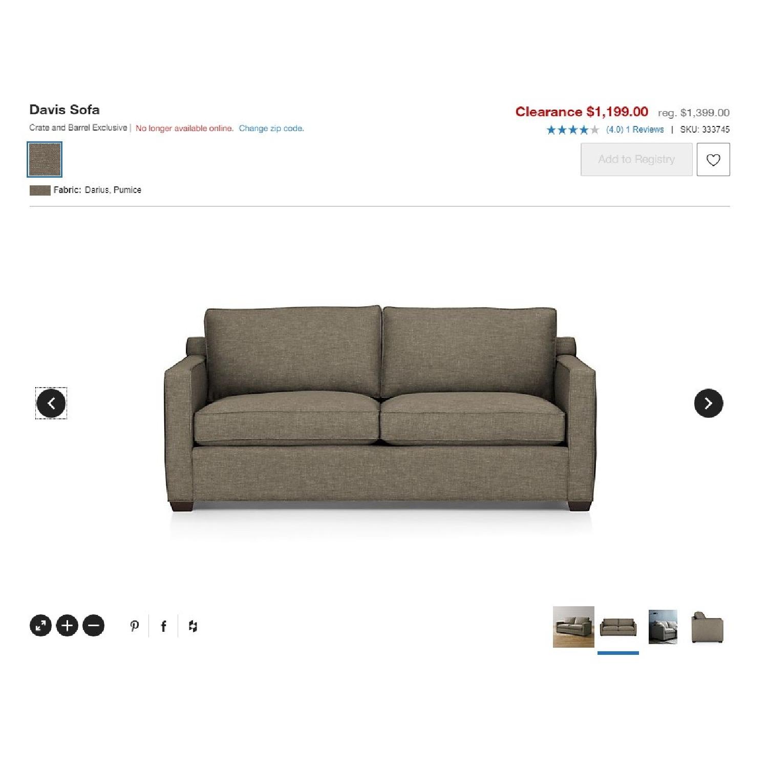 Crate & Barrel Davis Sofa - image-2