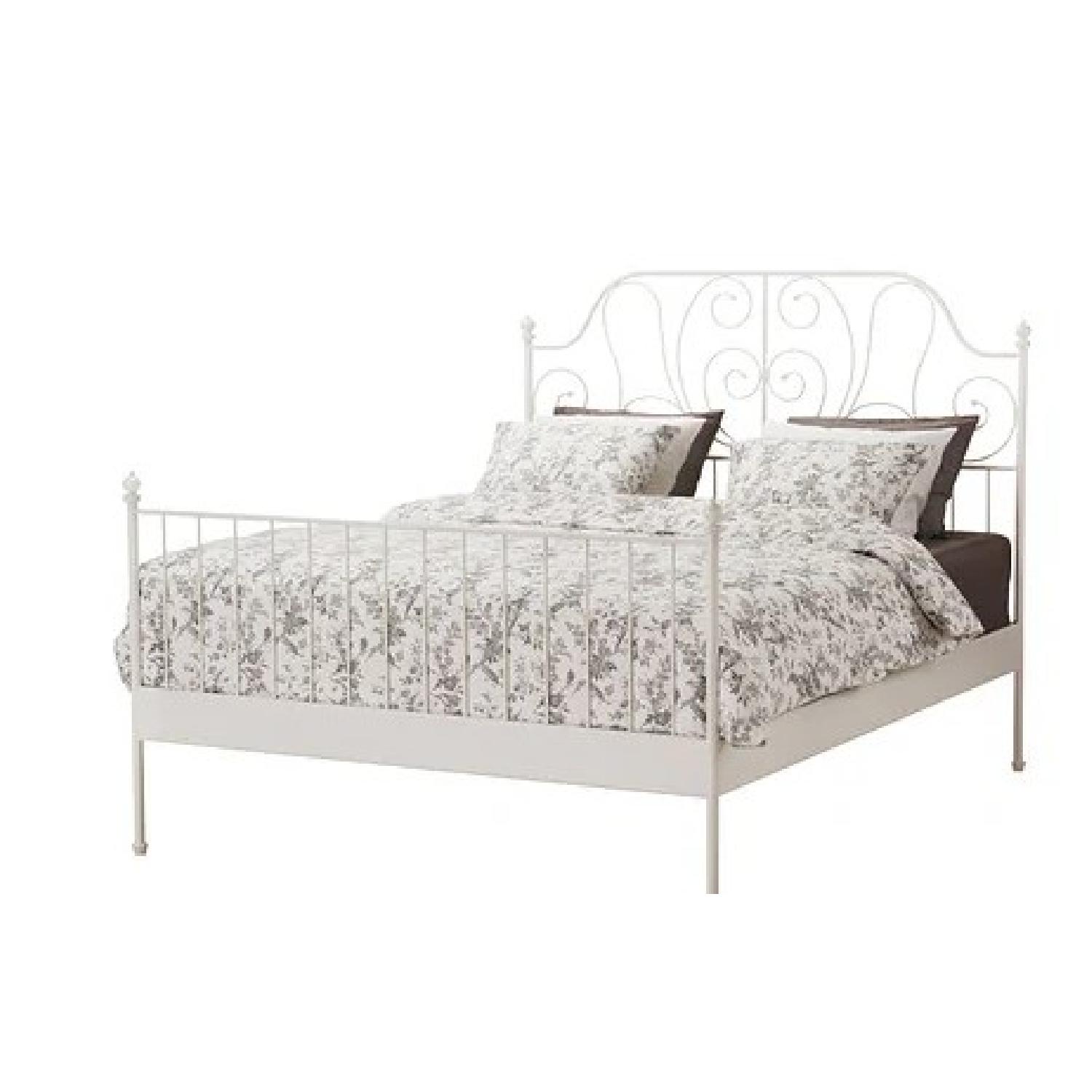 Ikea Leirvik Queen Size Bed Frame AptDeco