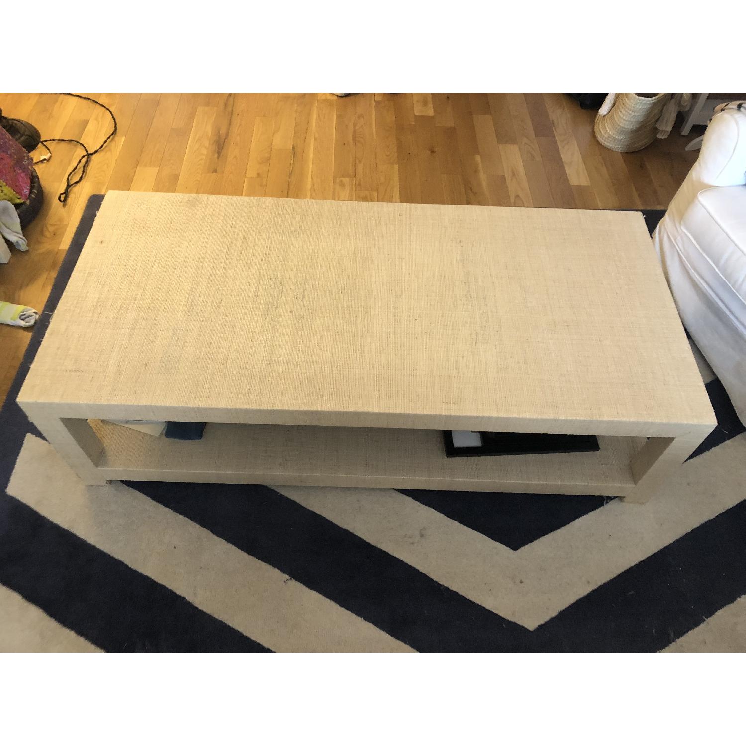 Serena & Lily Blake Raffia Rectangular Coffee Table - image-1