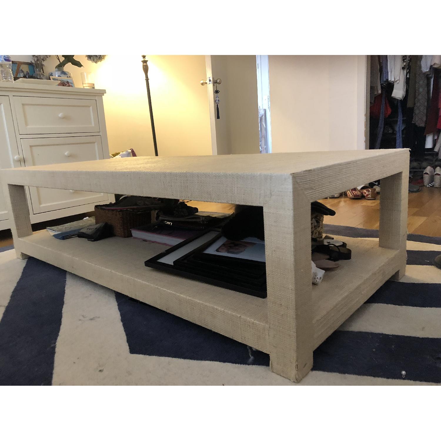Serena & Lily Blake Raffia Rectangular Coffee Table - image-3