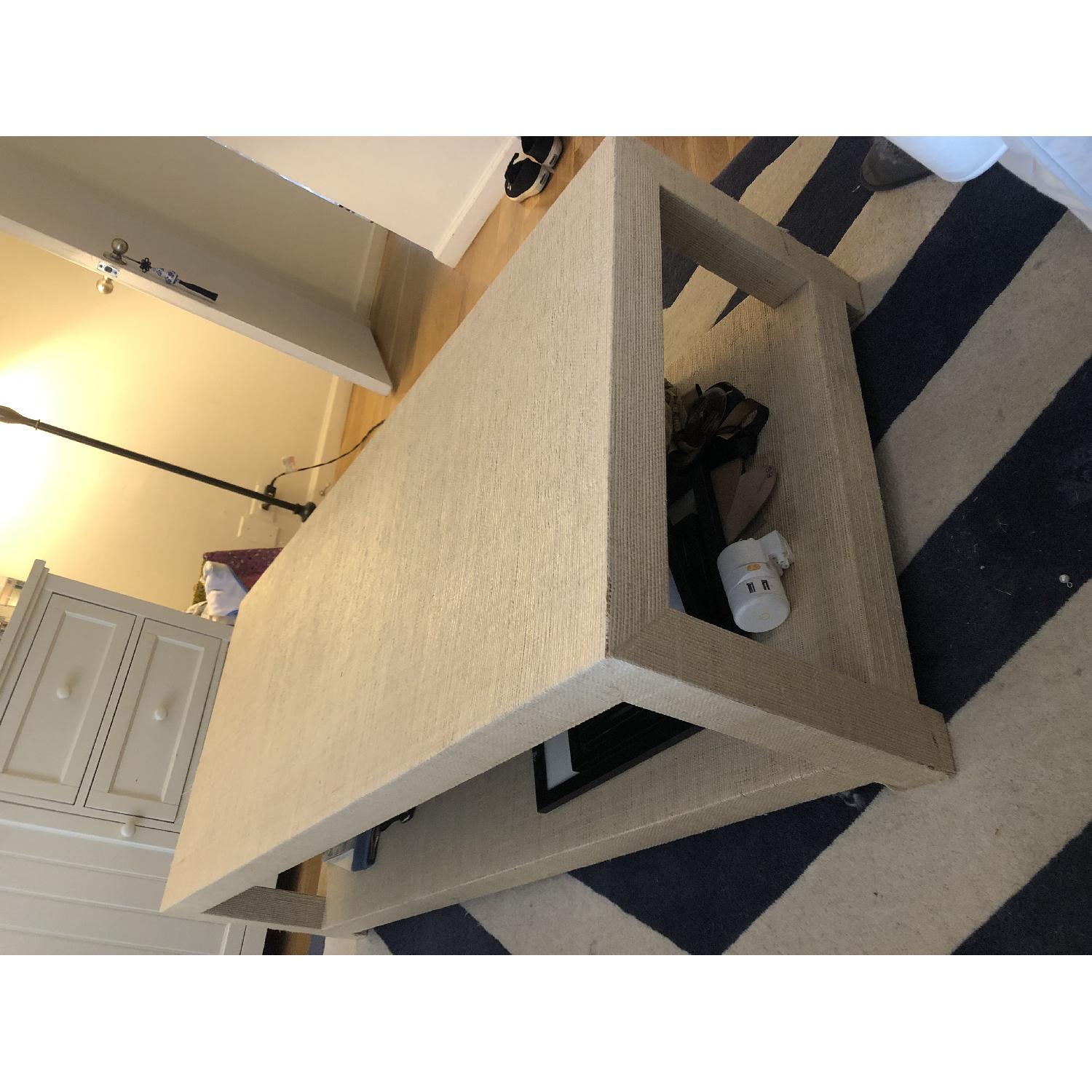 Serena & Lily Blake Raffia Rectangular Coffee Table - image-5