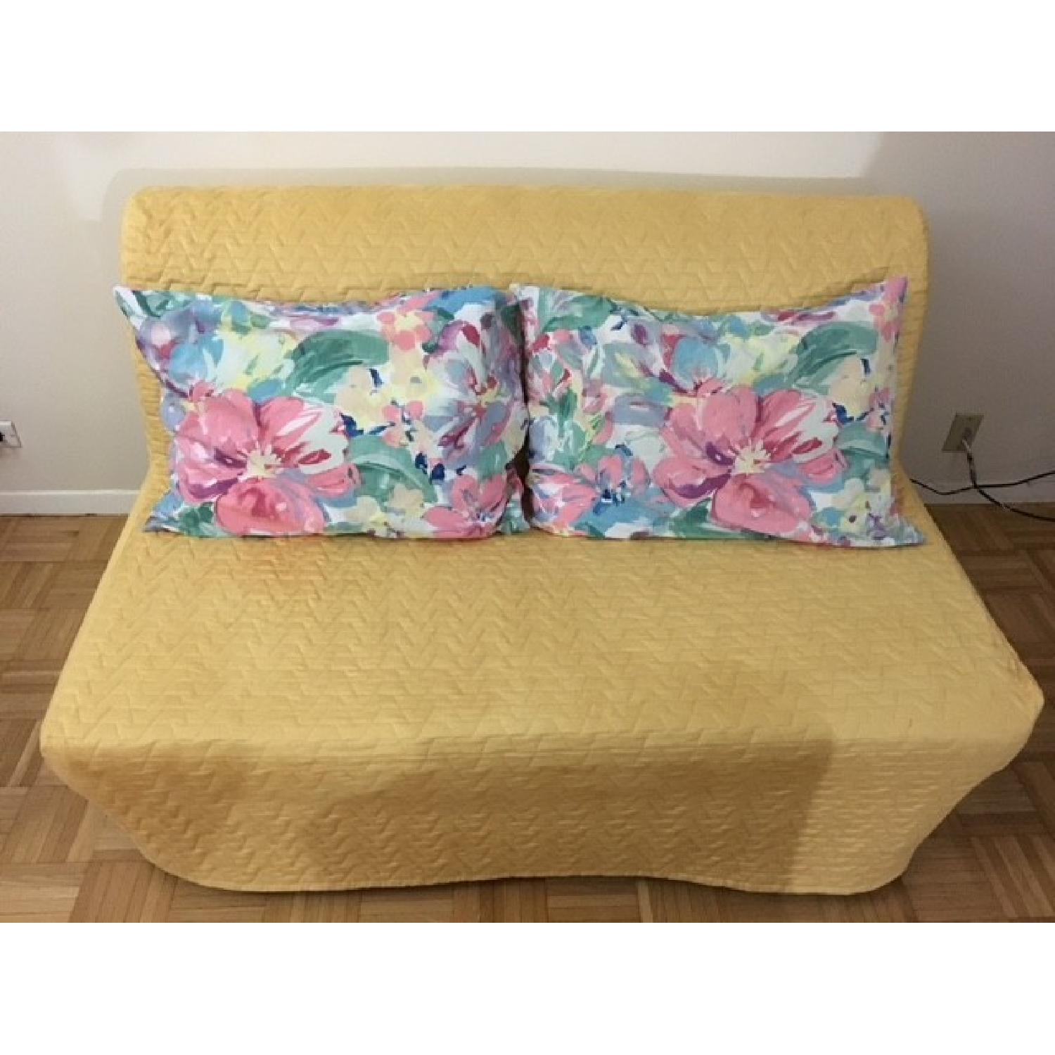 Ikea Lycksele Lovas Sleeper Sofa in Gold - image-3