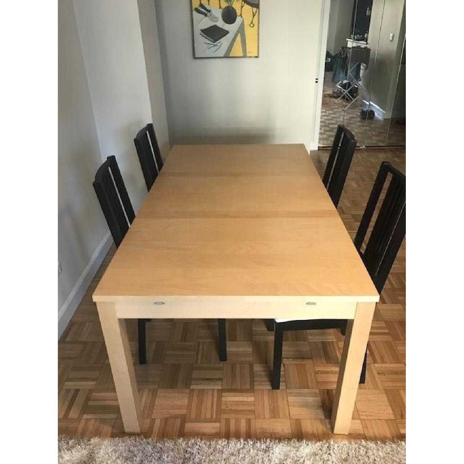 Ikea Extendable Dining Table w/ 4 Chairs - image-1