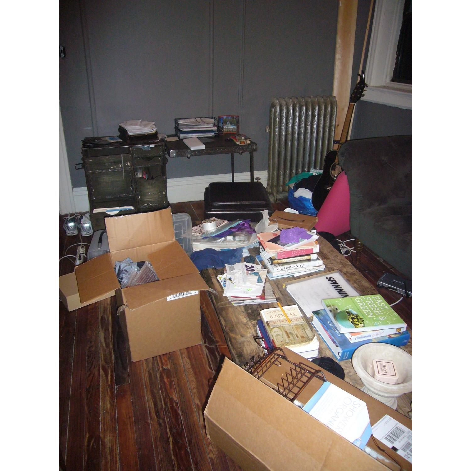 Vintage US Military Foldout Desk/Side Table - image-3