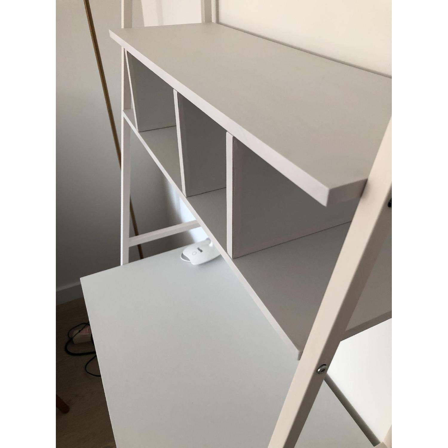 Monarch Specialties White Ladder Desk - image-4