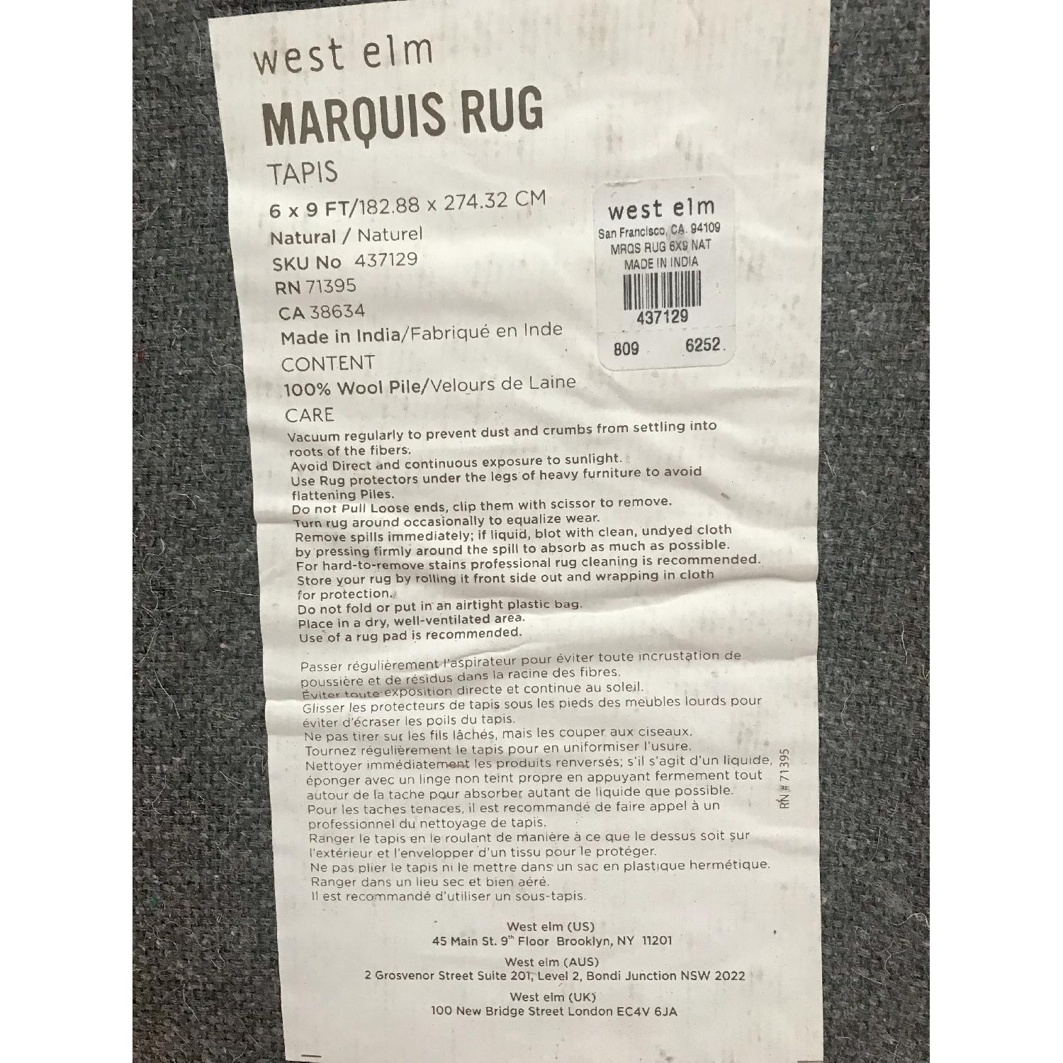 West Elm Handcrafted Marquis Tapis Rug - image-2