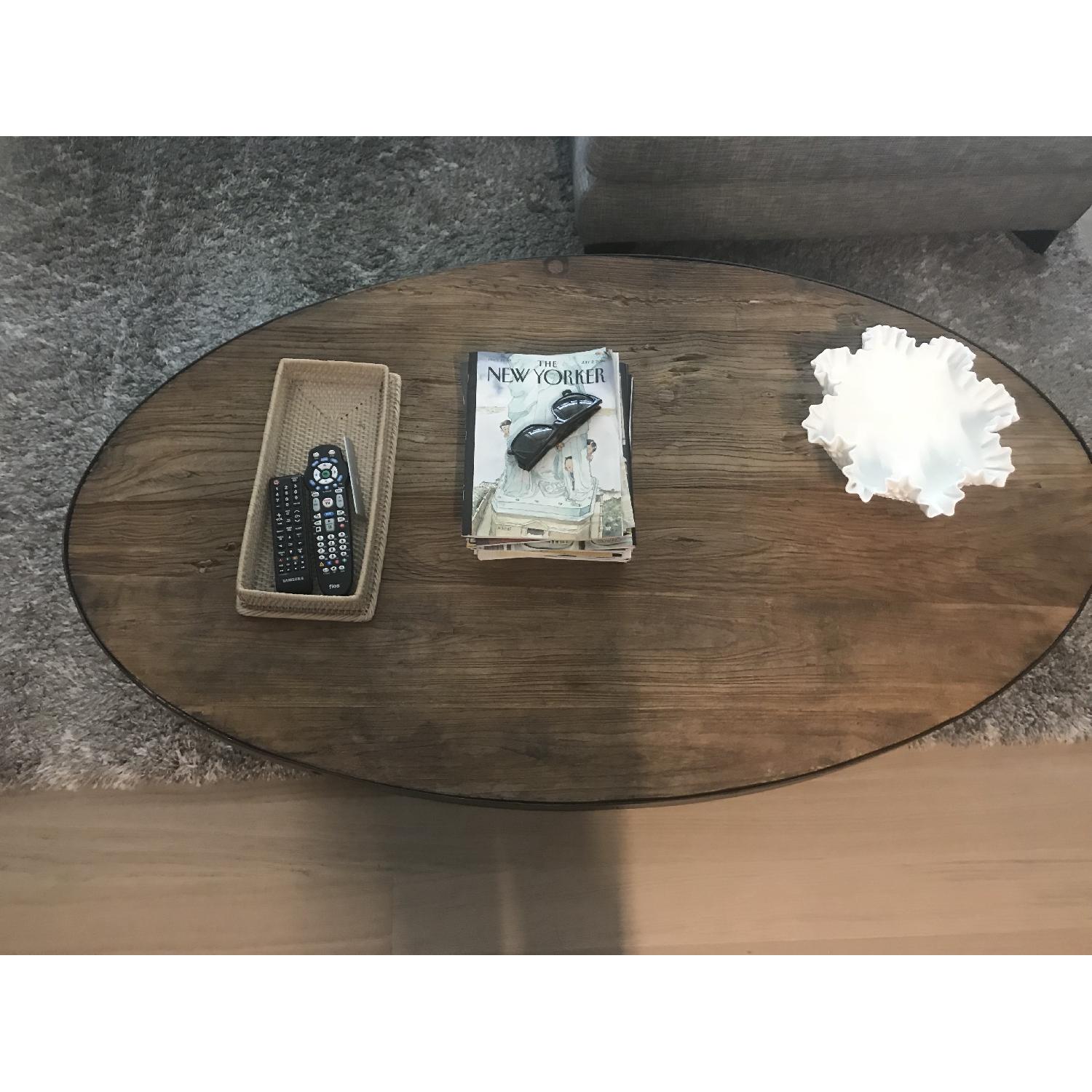 Restoration Hardware Aero Oval Coffee Table - image-2