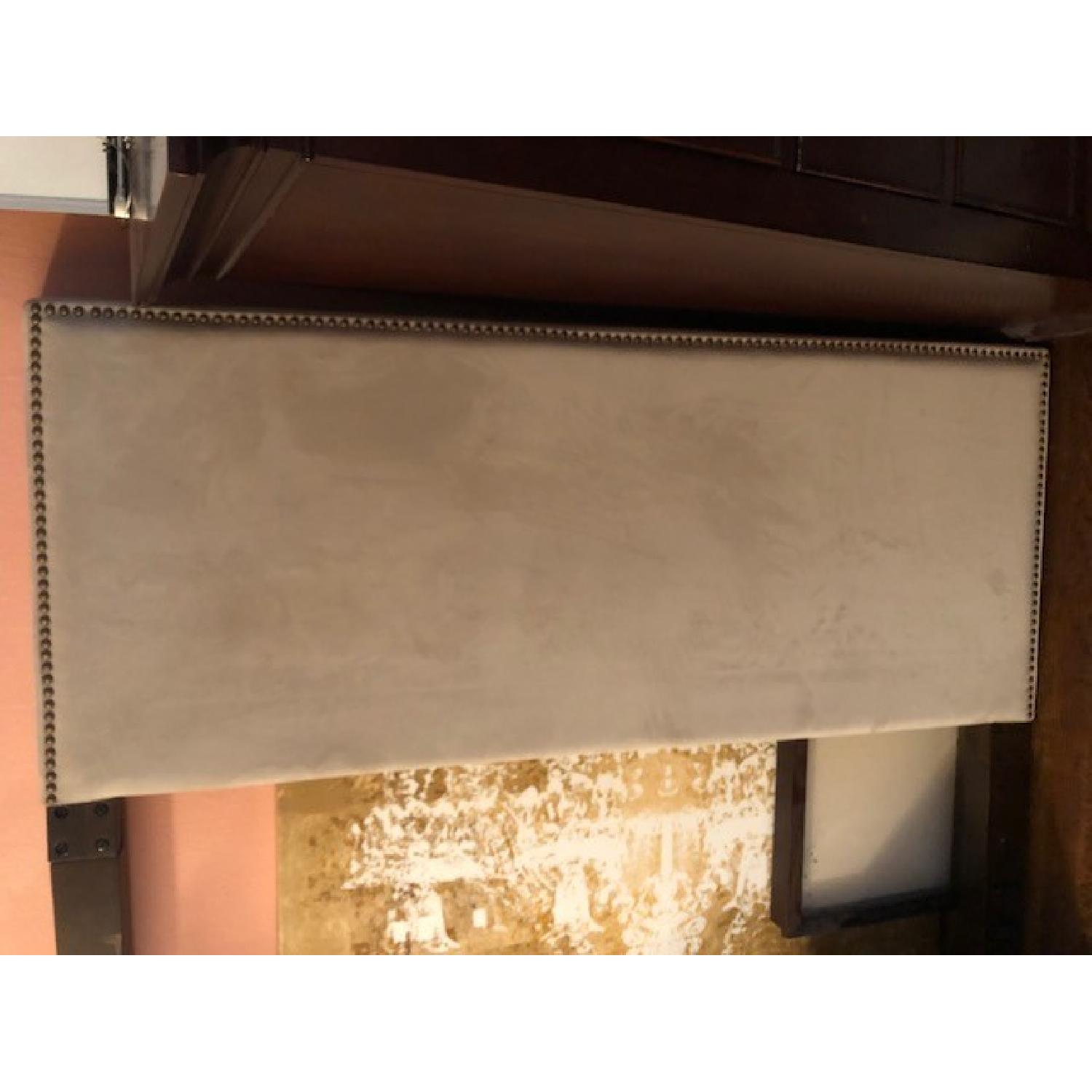 Pottery Barn Fillmore Square Upholstered Headboard - image-3