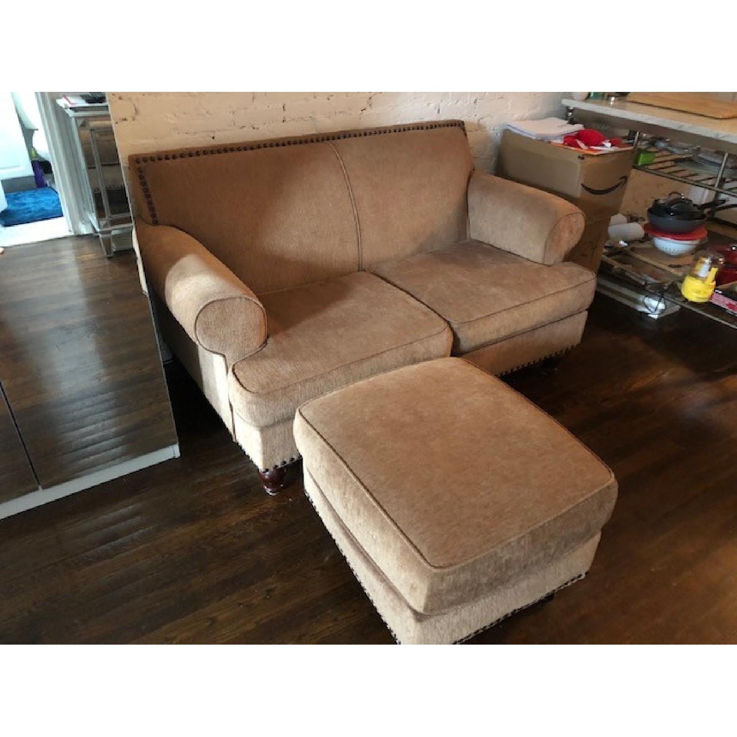 Pier 1 Carmen Loveseat & Ottoman - image-1