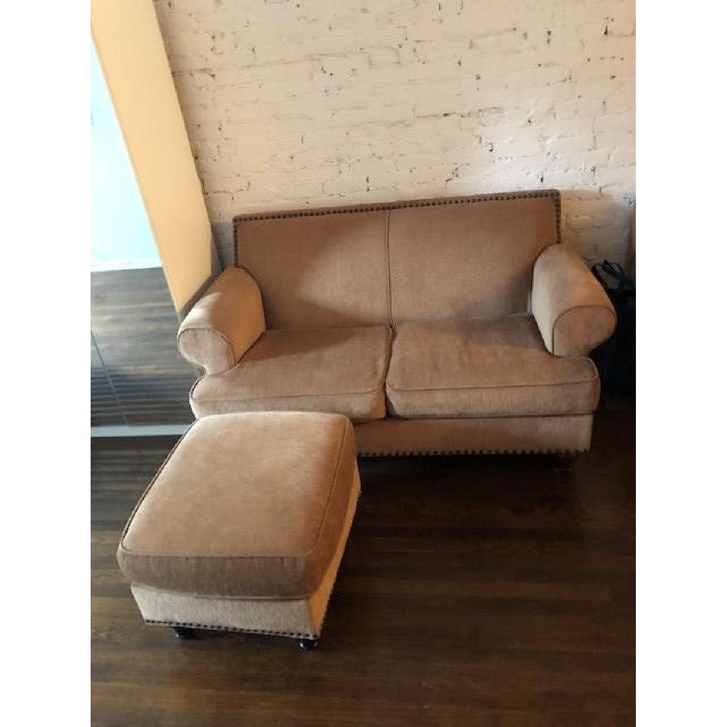 Pier 1 Carmen Loveseat & Ottoman - image-2