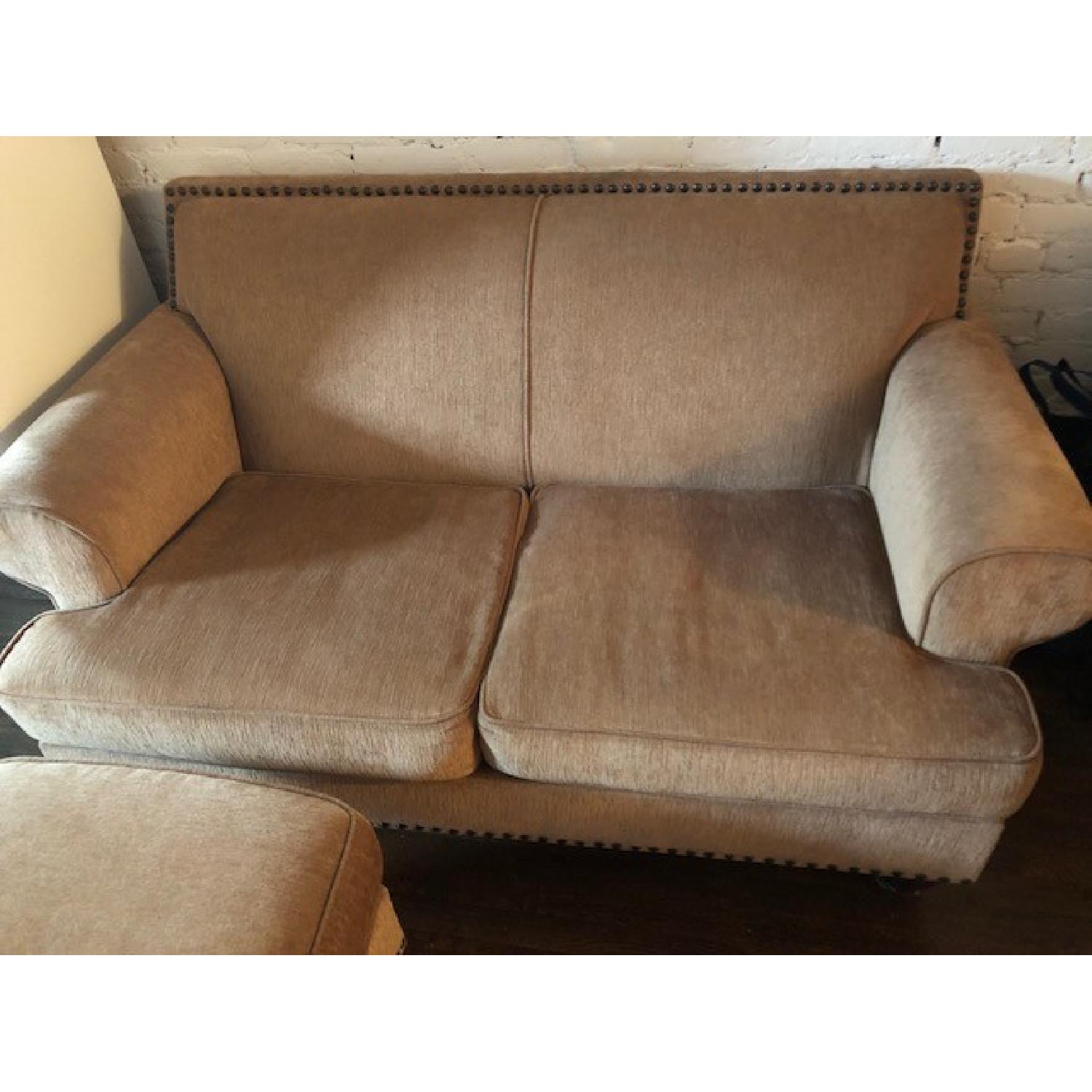 Pier 1 Carmen Loveseat & Ottoman - image-3
